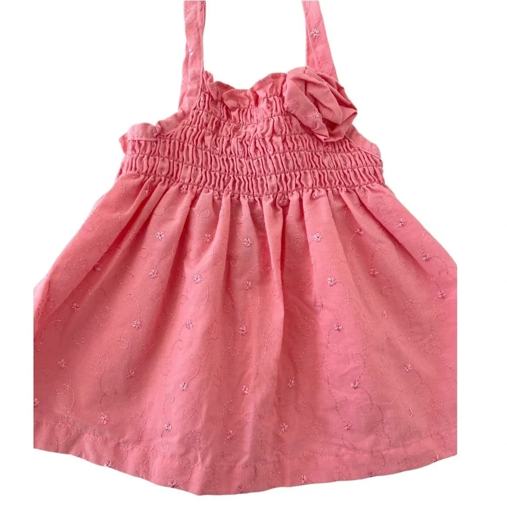 Park Bench Kids Pink Matching Floral Set | Baby Girl 6 Months